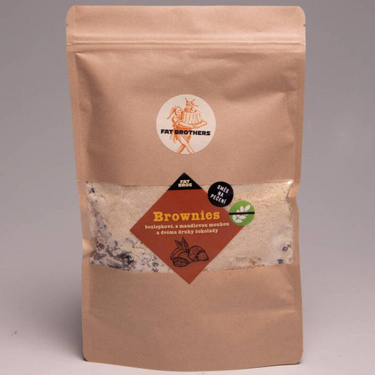 Glutenfreie Brownies mit Mandelmehl und Schokolade Backmischung