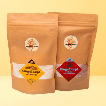 Marmor Duo Vanille und Schokoladegugelhupfe Backmischungen