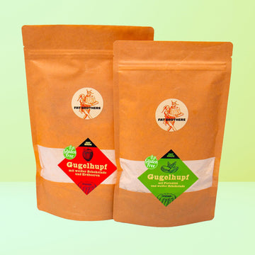 Glutenfreies Gugelhupf Duo mit Weißer Schokolade Backmischungen