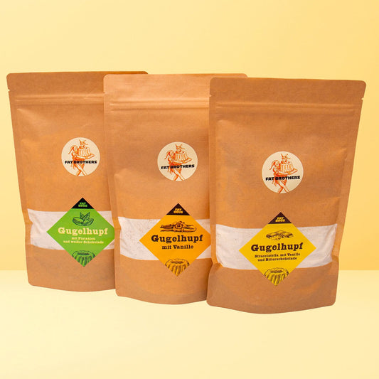 Sensationelle Helle Gugelhupfe mit Pistazien Schokotröpfchen und Vanille Backmischungen