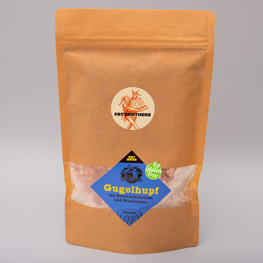 Glutenfreier Gugelhupf mit Blaubeeren und Zartbitterschokolade Backmischung