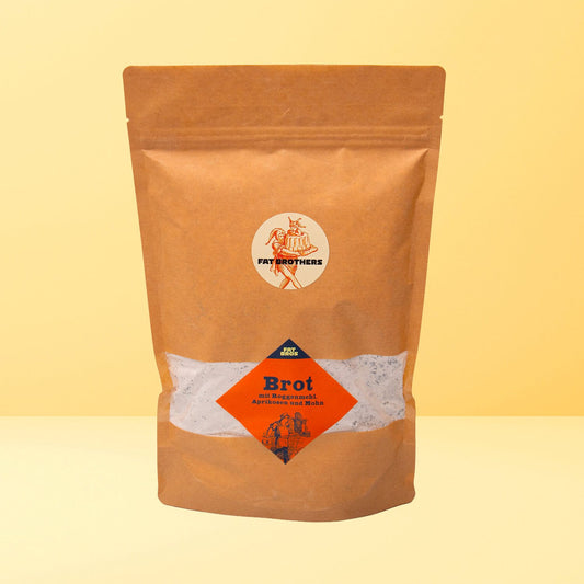 Brot mit Roggenmehl Aprikosen und Mohn Backmischung