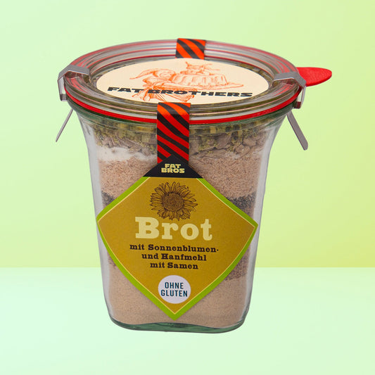 Glutenfreie Brot Backmischung im Weck-Glas