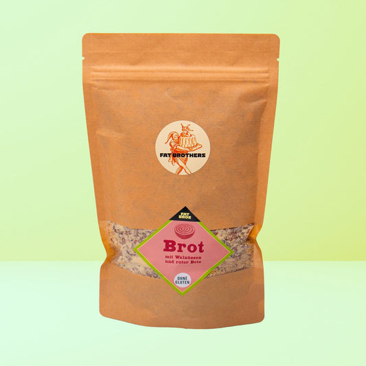 Glutenfreies Brot mit Walnüßen und Rote Bete Backmischung