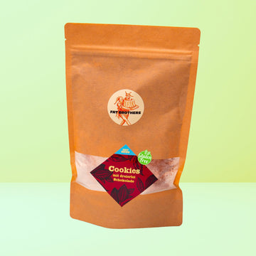 Glutenfreie Cookies mit Dreierlei Schokolade Backmischung