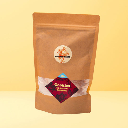 Cookies mit Dreierlei Schokolade Backmischung