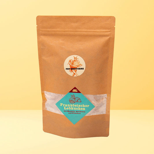 Französischer Lebkuchen mit Mandeln Pflaumen und Aprikosen Backmischung