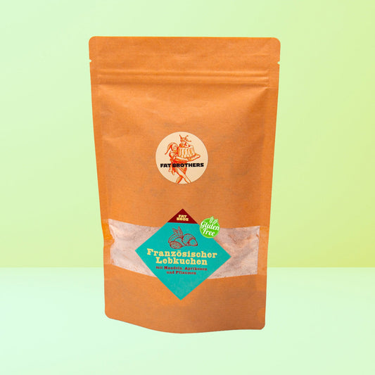 Glutenfreier Französischer Lebkuchen mit Mandeln Pflaumen und Aprikosen Backmischung