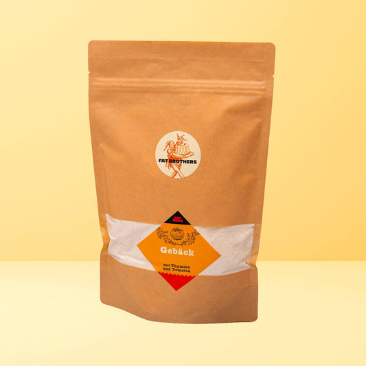 Kräutergebäck mit Thymian und Tomaten für Grill und Backofen Backmischung