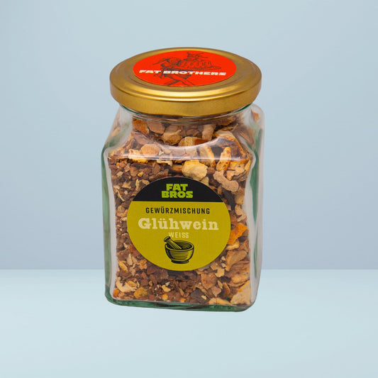 Raffinierte Gewürzmischung für Weißen Glühwein und Heiße Getränke im Großen Glas