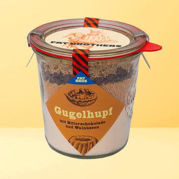 Gugelhupf mit Walnüßen und Schokotropfen Backmischung im Weck-Glas