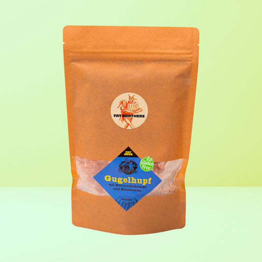 Glutenfreier Gugelhupf mit Blaubeeren und Zartbitterschokolade Backmischung