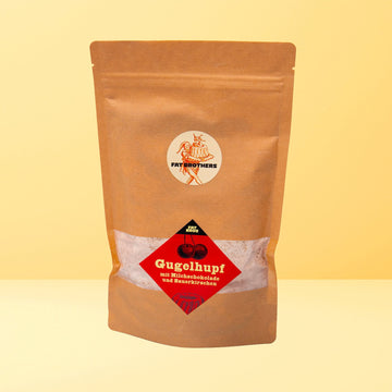 Gugelhupf mit Milchschokolade und Saürkirschen Backmischung