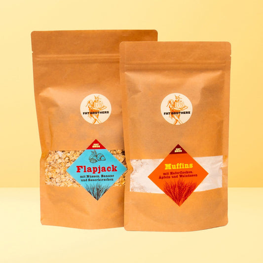 Haferflocken Muffins und Müsliriegel Set Backmischungen