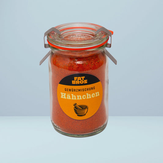 Feine Gewürzmischung für Hähnchen und Geflügel Fat Brothers im Glas 100g