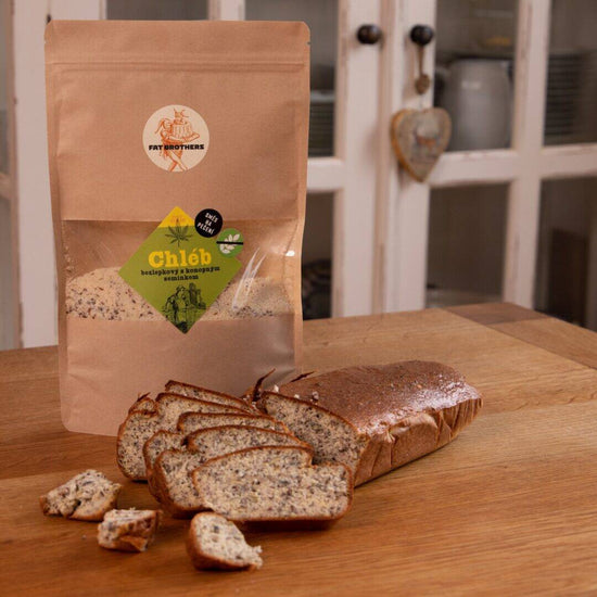 Glutenfreies Brot mit Mandelmehl und Hanfsamen - Backmischung