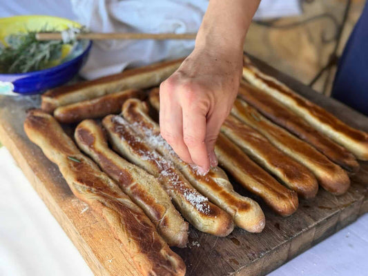 Gebäck mit Cheddar und Gewürzen Zum Grillen und für den Backofen Backmischung