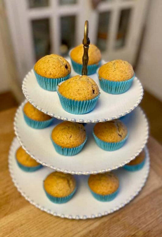 Stracciatella Muffins mit Vanille und Zartbitterschokoladentropfen Backmischung