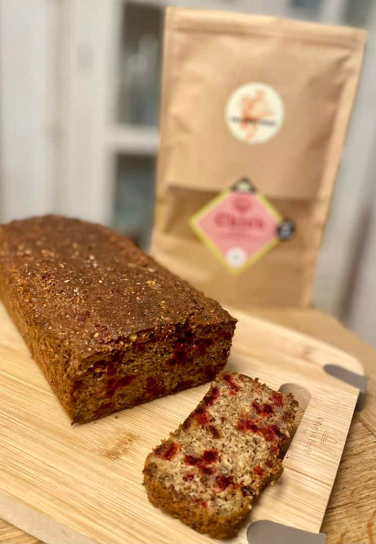 Glutenfreies Brot mit Walnüßen und Rote Bete Backmischung