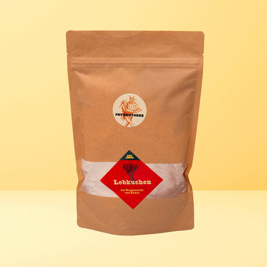 Lebkuchen mit Roggenmehl und Kakao Backmischung