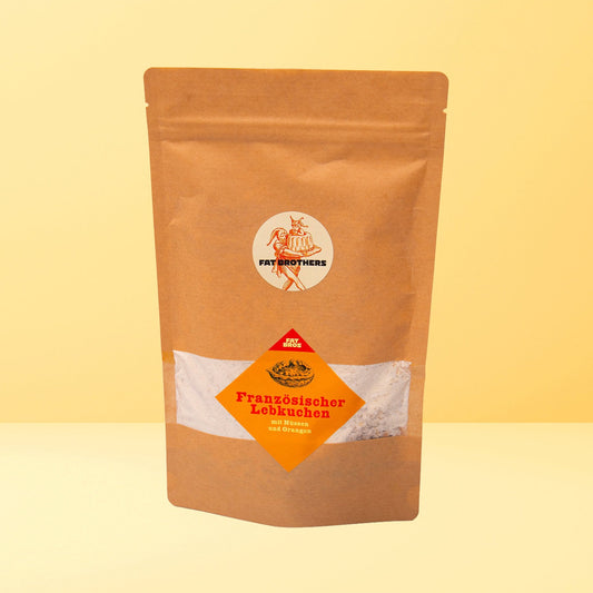 Französischer Lebkuchen mit Nüßen und Orangen Backmischung