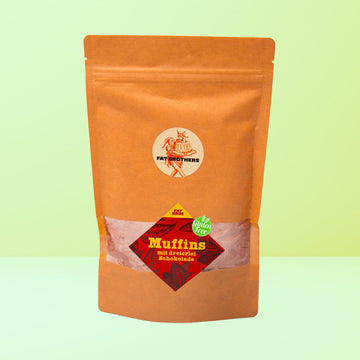 Glutenfreie Muffins mit Dreierlei Schokolade Weniger Zucker Backmischung