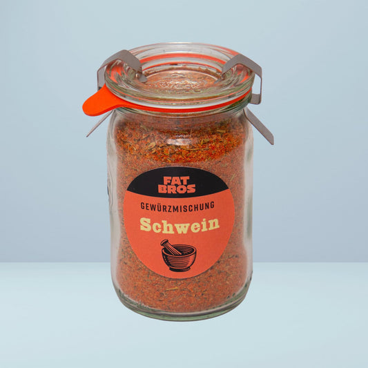 Feine Gewürzmischung für Schweinefleisch Fat Brothers Mild Auch für Kinder im Glas