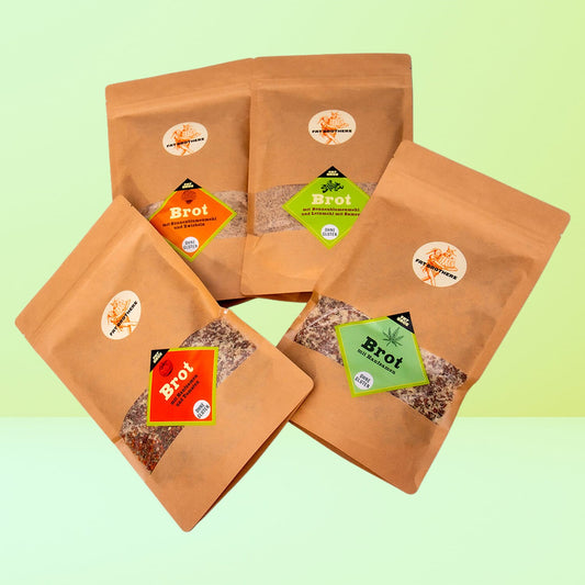 Vier Glutenfreie Brote Backmischungen