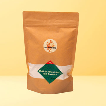 Weihnachtsstriezel mit Rosinen Backmischung