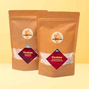 Lustige Cookies mit Schokolinsen und dreierlei Schokolade - Backmischungen