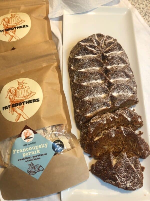 Glutenfreier Französischer Lebkuchen mit Mandeln, Pflaumen und Aprikosen - Backmischung