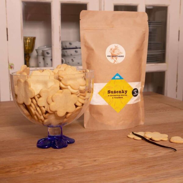 Plätzchen mit Bio-Zitronenpulver und Vanillezucker - Backmischung