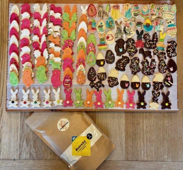 Plätzchen mit Bio-Zitronenpulver und Vanillezucker - Backmischung